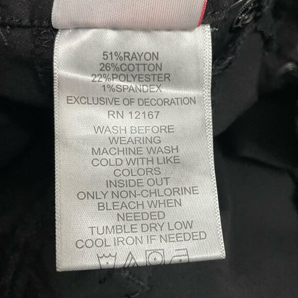 Laurie Felt Black Silky Denim Lace-Up Fly Boot-Cut Flare Jeans Size XXS 26 | 2 - Picture 12 of 13